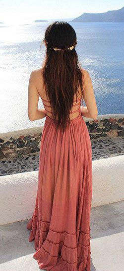 Trajes de vacaciones en la playa: lindo vestido para unas vacaciones en la playa: vestido de vacaciones,  Trajes de vacaciones en la playa,  traje de playa,  Vestido largo  