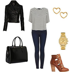 Ideas de atuendos de invierno - ¡Rayas!: 