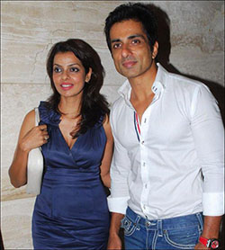 ¡Sonu Sood y su esposa!: 