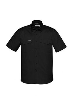 SYZMIK Camisa de manga corta para hombre con refrigeración resistente ZW405: camisas  