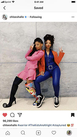1: halle bailey,  chloe bailey,  chloe halle  