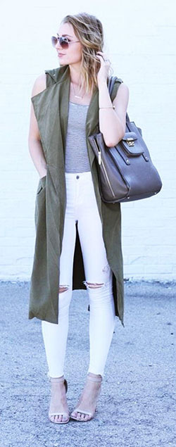 Outfits casual Gabardina, Ropa de invierno: Traje de trabajo para niñas  