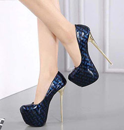 Tacones altos Bombas brillantes Casual Mujer Punta redonda Plataforma: Zapato de tacón alto,  Zapato de salón,  Tacón de aguja,  Ideas de tacón alto,  Las mejores ideas de tacones de aguja,  Zapatos  