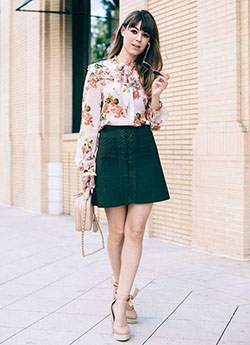 Outfits casuales Vestido floral, Ropa casual: Traje de trabajo para niñas,  Trajes Florales  