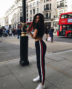 Brandy Melville Sweatpants, Outfit Ideas Urban Street Style: Clothing Accessories,  Navy blue,  Street Outfit Ideas,  Sports Pants  
