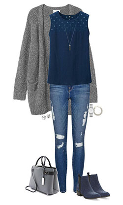 Traje casual de invierno para mujeres mayores de 30 años: Trajes de Polyvore 2019  