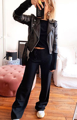 Chaqueta de cuero: Chaqueta de cuero,  Ideas de ropa de calle  