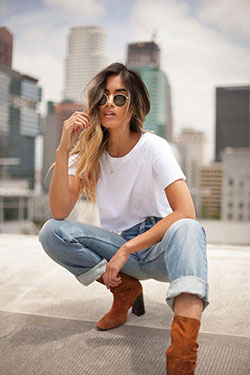 Cuello redondo: Cuello redondo,  Ideas de ropa de calle  