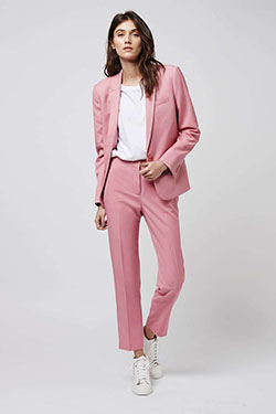 vestir una camisa blanca con pantalones rosas: Pantalon de gala,  pantalón rosa  