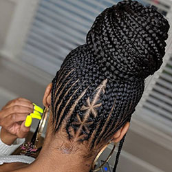 Trenzas de caja, trenzas de ganchillo: Cabello con textura afro,  trenzas de ganchillo,  trenzas de caja,  Peinados Trenzados,  Trenza francesa  