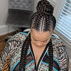Caja de trenzas, Cabello largo: Pelo largo,  Pelo castaño,  trenzas de caja,  Peinados Trenzados  