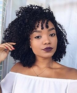 Cabello corto y rizado para mujeres negras, con textura afro: Peluca de encaje,  Cabello con textura afro,  trenzas de ganchillo,  Cabello enrulado,  Pelo corto y rizado  