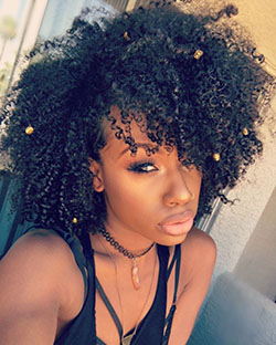 Longitud Del Cuello Longitud De La Oreja Peinados Cortos Pelo Negro: Cabello con textura afro,  corte bob,  Cabello corto,  Cuidado del cabello,  Pelo corto y rizado  