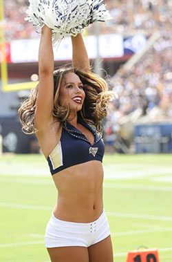 Súper elegantes y con estilo, las mejores animadoras de rams 2019: Uniforme de porristas,  Chicas calientes de alegría,  Cowboys de Dallas  