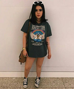 Camiseta casual para chicas adolescentes: instamoda,  Traje de camiseta  