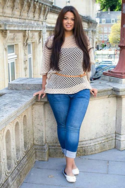Lindos conjuntos de primavera de talla grande: traje de talla grande  