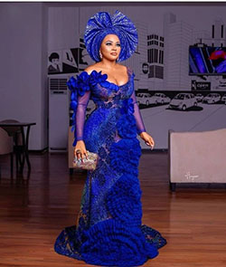 ¡Me encanta este conjunto! Aso ebi, estampados de cera africanos: Vestido de novia,  camarones asos,  Vestidos Aso Ebi  