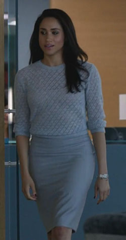 Se adapta a la ropa de meghan markle, Rachel Zane: Falda de tubo,  Ideas de atuendos universitarios,  lana de cachemira  