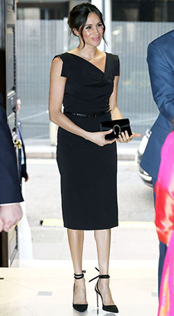 Los mejores vestidos de Meghan Markle, Vestidos de novia: Trajes De Vestido Negro  