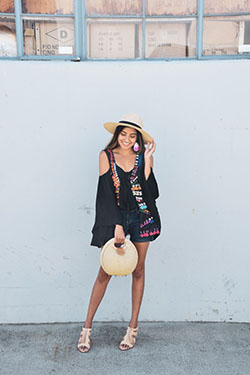 Outfits De Moda Con Pantalones Cortos Negros: Pantalones cortos negros  