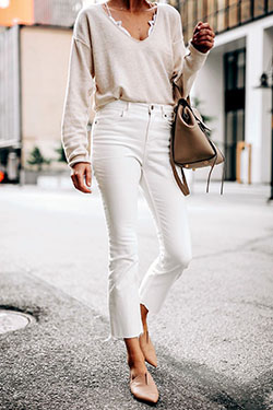 Debe esperar estos zapatos planos blancos, zapatos de tacón alto: Zapato de tacón alto,  Trajes De Zapatos Planos  