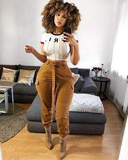 Pantalones Cargo Outfit Street Style Mujeres: pantalones tipo cargo,  traje de talla grande  