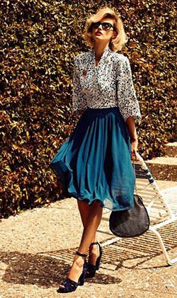 Estilo vintage para mujer, Ropa vintage: Ropa vintage,  Trajes De Falda,  Semana de la Moda,  Estilo retro,  Atuendos Informales  
