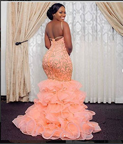 Vestidos de fiesta rosa sirena tallas grandes: Vestido de noche,  Vestido de la dama de honor,  Ropa formal,  Vestidos Aso Ebi  