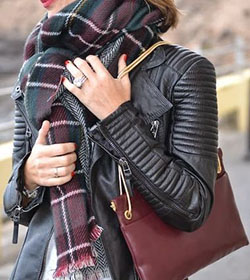 Porter un perfecto en hiver: Chaqueta de cuero,  Accesorio de moda,  Trajes De Bufandas  