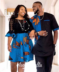 Trajes tradicionales africanos para parejas.: vestidos africanos,  camarones asos,  traje folklórico,  traje de boda,  Trajes de pareja a juego  