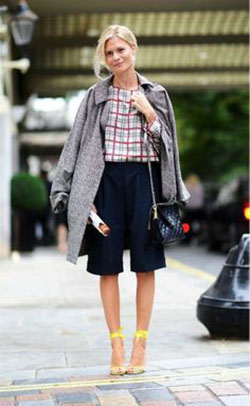 Estilo de pantalones cortos hasta la rodilla, bermudas: Bermudas,  Pantalones cortos negros,  Ropa formal,  Estilo callejero,  Atuendos Informales  