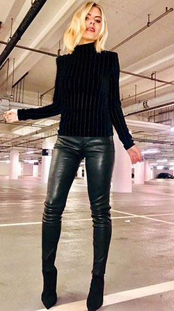 Trajes De Pantalón De Cuero Para Mujer: Trajes De Pantalón De Cuero  