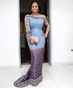 Invitado de boda últimos estilos de encaje para boda: vestidos africanos,  camarones asos,  Vestidos Aso Ebi  