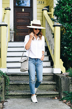 Crystalin marie zapatillas jeans, camisa de vestir: camisas,  Atuendo Con Zapatillas  