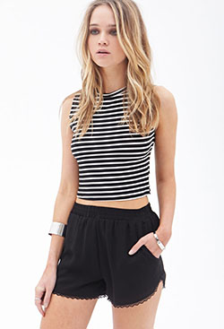 Ideas sensacionales sobre modelo de moda, pantalones cortos Dolphin: Conjunto de pantalones cortos,  Atuendos Informales  