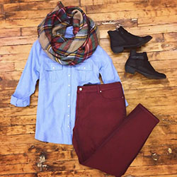 Hermosas ideas de trajes de pantalones de color vino para una entrevista de trabajo: Atuendos Informales  
