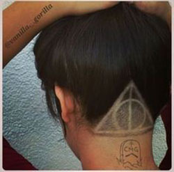 Diseños socavados de harry potter: harry potter,  peinados bob  