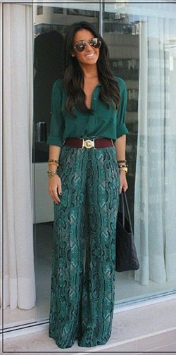 Últimos pantalones palazzo con clase para la fecha: Atuendos Informales,  Trajes de primavera,  trajes de fiesta,  lindo palacio,  ropa palazzo,  Palacio para la fecha  