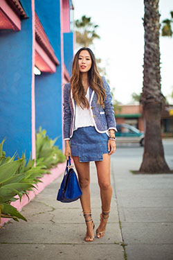 Outfits con falda asimétrica, Aimee Song, Mujerhoy.com: Trajes De Falda  