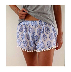 Pj shorts con pompones, Ropa casual: Conjunto de pantalones cortos,  Accesorio de moda,  Atuendos Informales  