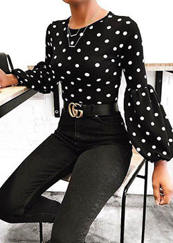 Trajes de moda para lucir elegante en 2020, lunares: lunares en,  Trajes de moda  