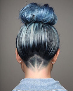 Bonita colección de mujeres recortadas, color de cabello humano.: corte bob,  Pelo largo,  Pelo azul,  peinados bob  