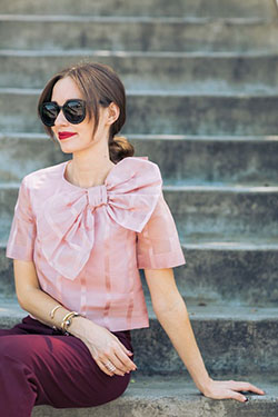 Hermoso vestido de pantalones granate para damas: Conjunto de pantalones burdeos de moda,  lindo conjunto de pantalones burdeos  