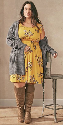 Vestido con botas para gorditas: traje de talla grande,  talla pequeña,  Modelo de talla grande,  vestido largo,  trajes de discoteca  
