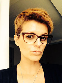 Gafas Nerdy para niñas, corte Pixie: corte pixie,  Gafas nerd  