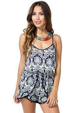 Tendencias de outfit para vestido de día, Bañador de una pieza: vestidos de coctel,  traje de mameluco,  Camisa sin mangas,  Conjunto de pantalones cortos  