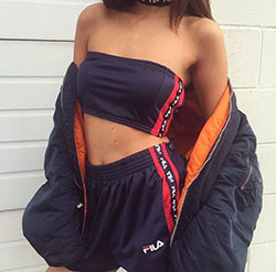 Traje de baño fila de dos piezas, Crop top: top corto,  Traje de tops de tubo  