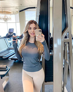 Ropa deportiva de Emily Sears, conjuntos de pantalones para mujer, fotografía para niña: Ropa de deporte,  Pantalones,  Pantalones de yoga,  La modelo australiana Emily Sears  