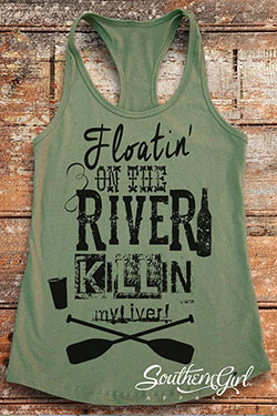 Camisetas de río. Flotando En El Río. Flotador de río. Tanques de vacaciones. Tanques de río. Tanques de verano. Fiesta del río. Camisas del Sur. Camiseta de verano | Ideas de atuendos de verano 2020: Ideas de atuendos,  camisas,  trajes de verano,  trajes de fiesta,  Traje de camiseta  