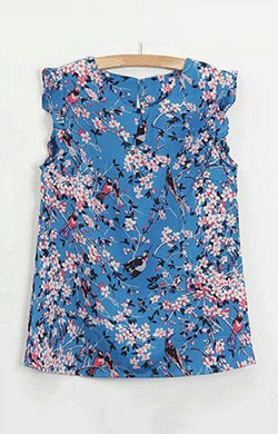 Moda de instagram azul y aguamarina con camisa sin mangas, vestido de día, blusa: trajes de verano,  Camisa sin mangas,  Traje de camiseta,  vestido de día  